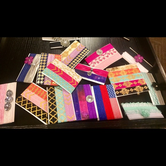 25 count New Elastic Hair Tie Bracelet Sets! - Picture 4 of 8